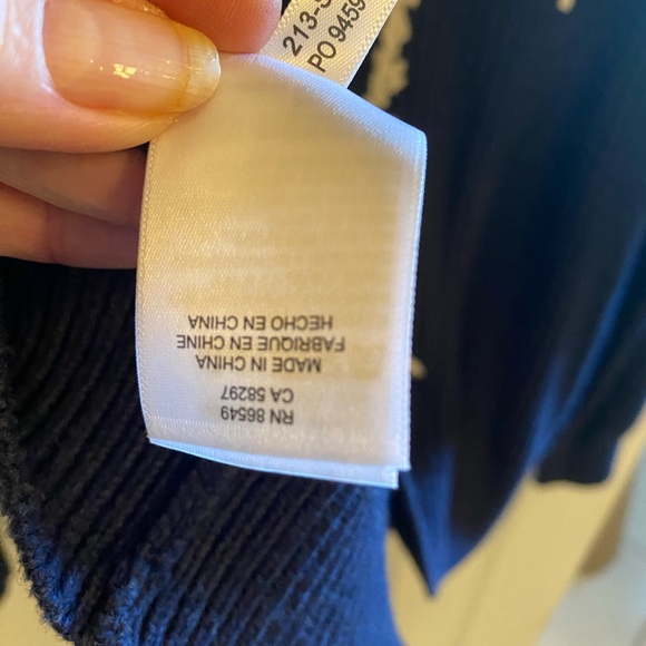 Tommy Bahama navy palm tree sweater - Picture 8 of 8